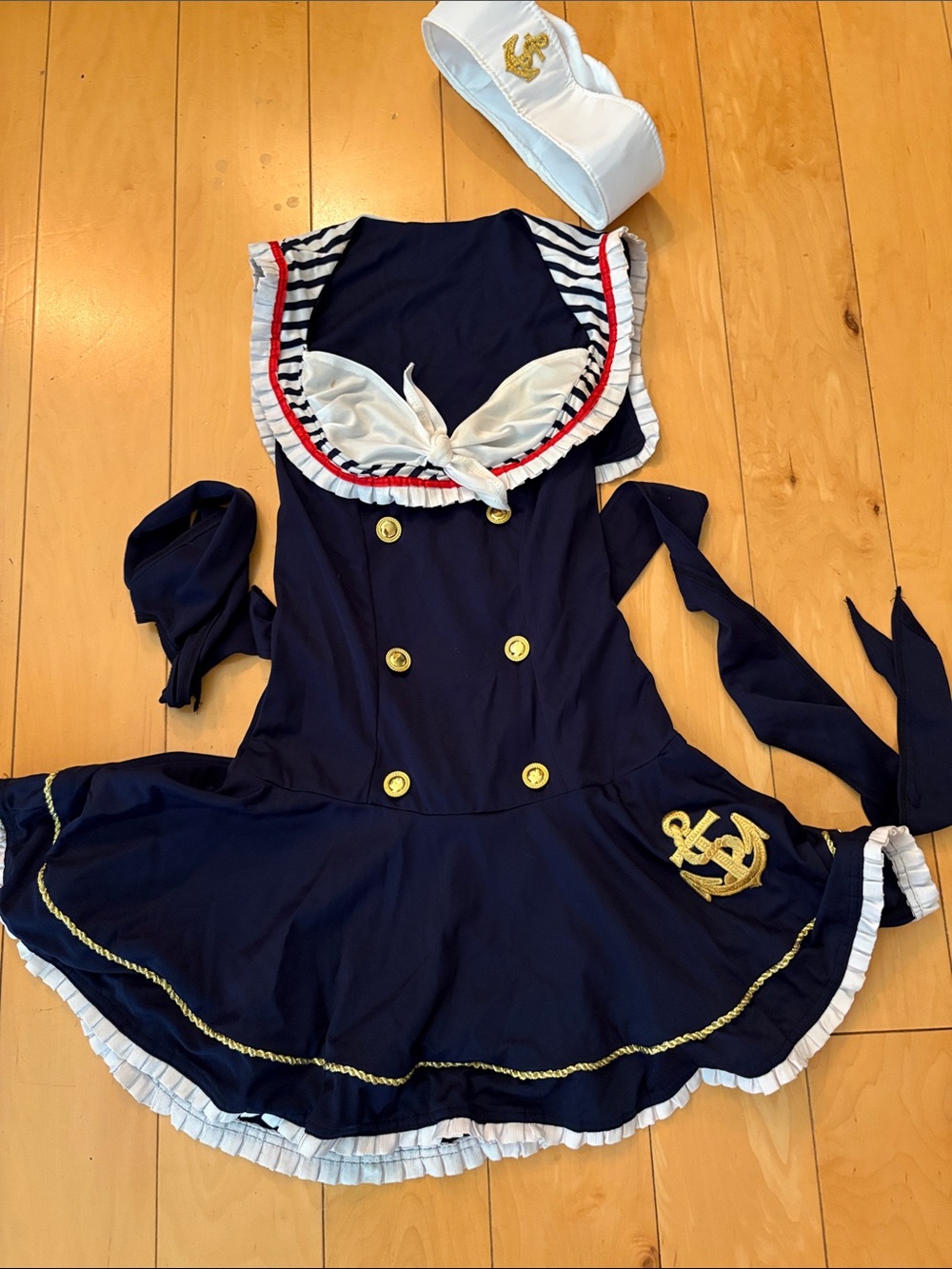 Sailor Navy Dolly Cosplay Cute Costume Anchors Away America ! - Picture 2 of 3